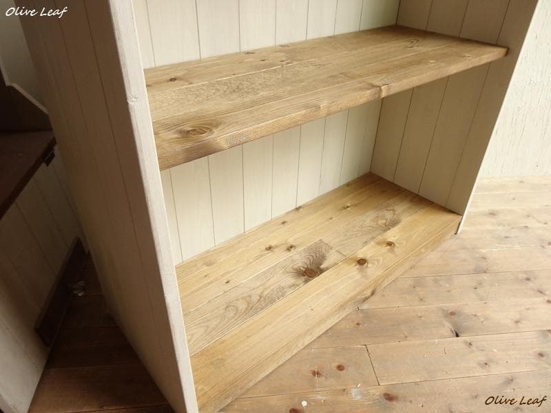 サイズ、デザインオーダー可！カウンターテーブルシャビーホワイト無垢材●受注製作