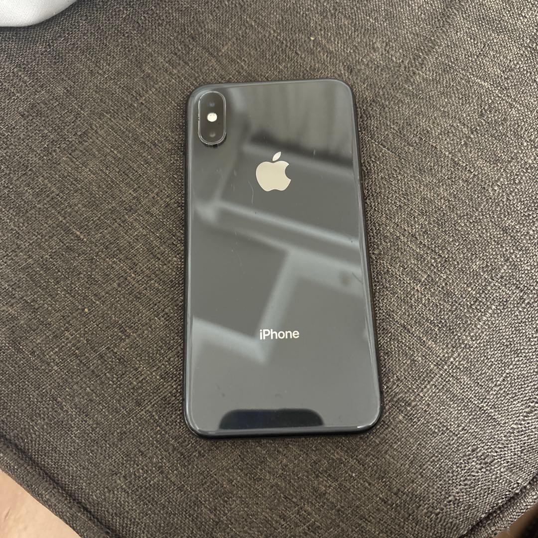 液晶傷なし iPhone XS スペースグレイ 64GB simフリー