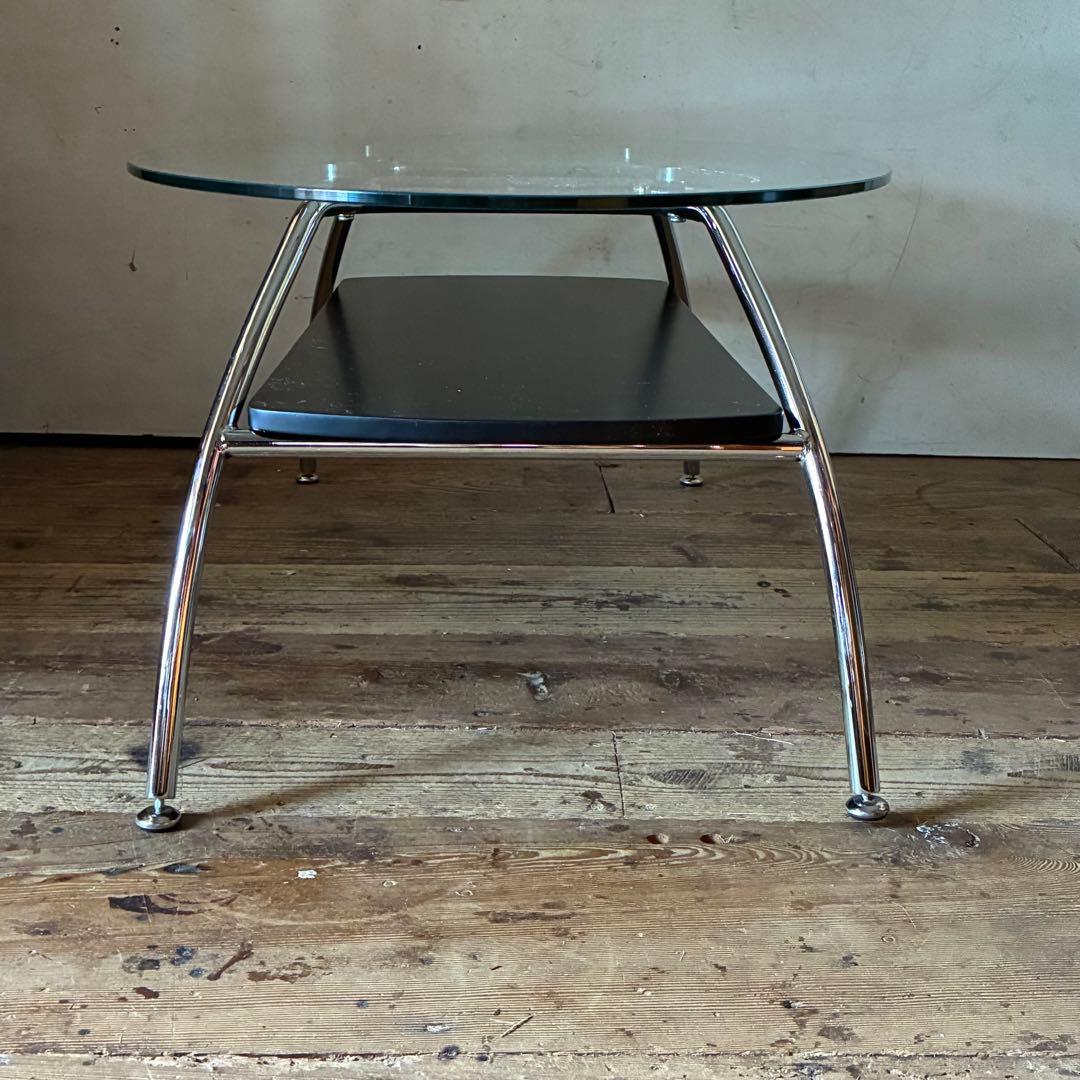 モダン ガラス センターテーブル