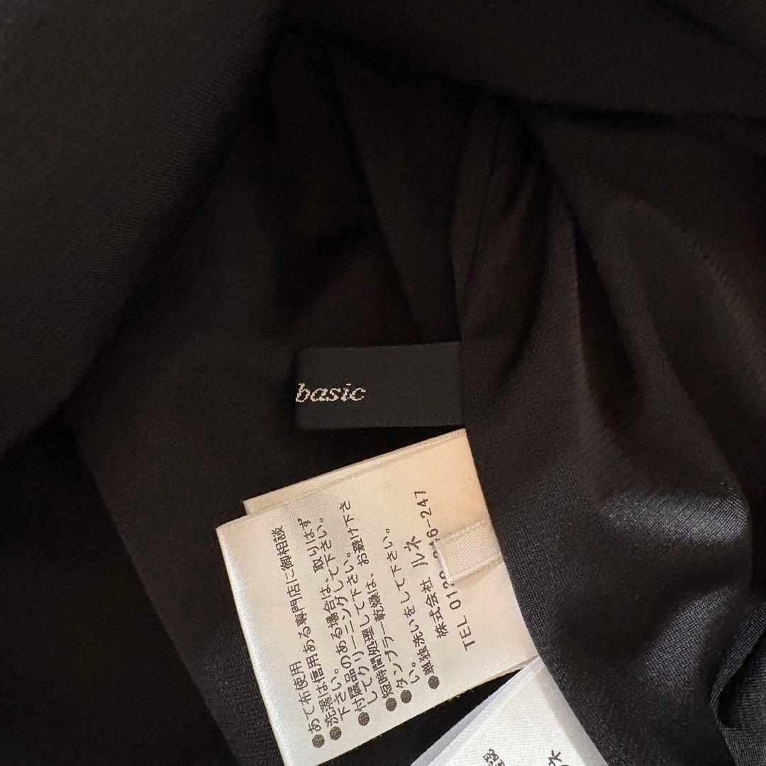 新品同様✨ルネ　ノースリーブ　ティアード　ドレス　ワンピース ネイビー　38