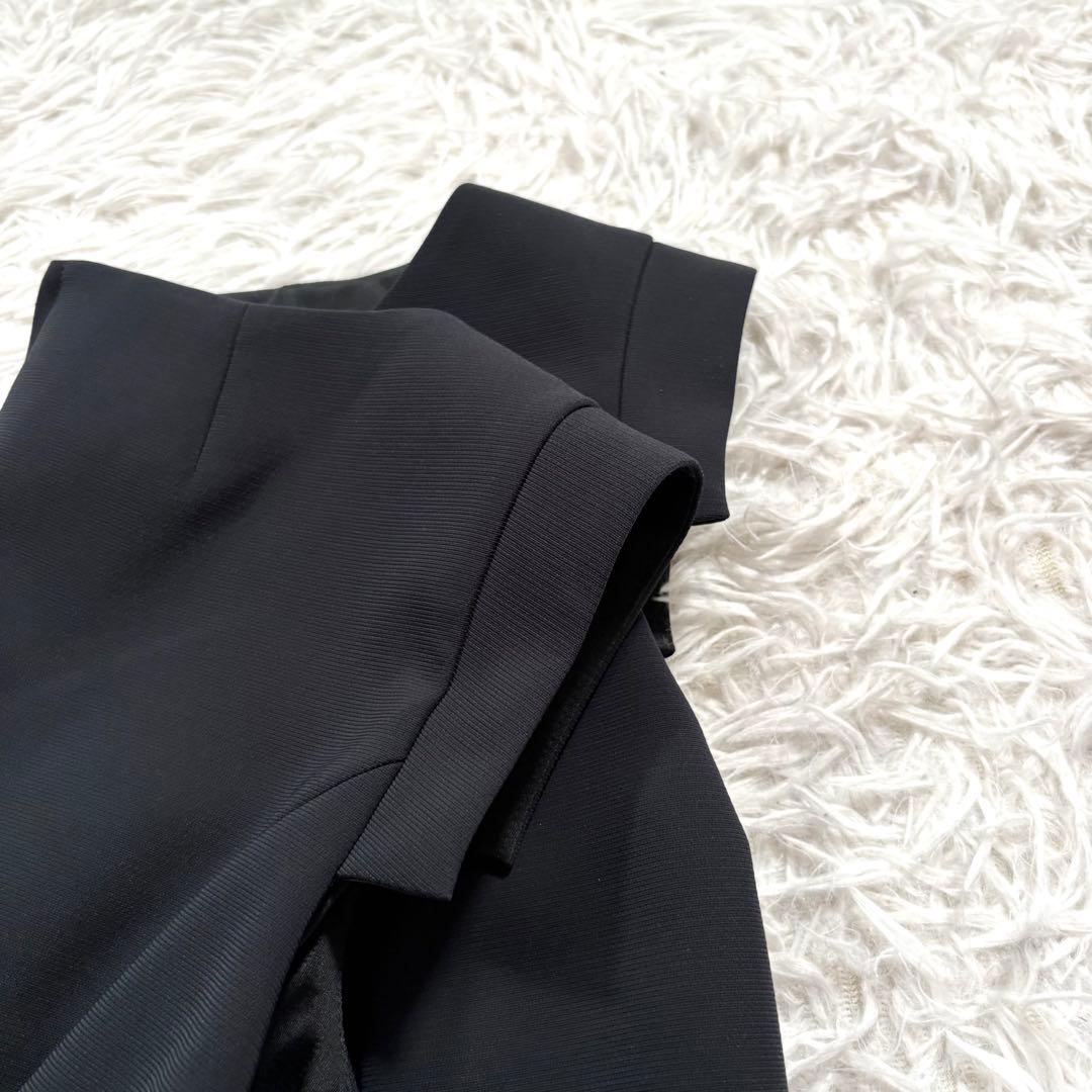 新品同様✨ルネ　ノースリーブ　ティアード　ドレス　ワンピース ネイビー　38