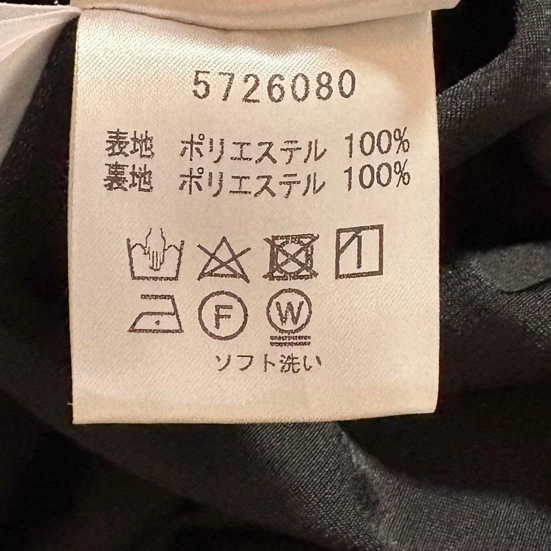 新品同様✨ルネ　ノースリーブ　ティアード　ドレス　ワンピース ネイビー　38