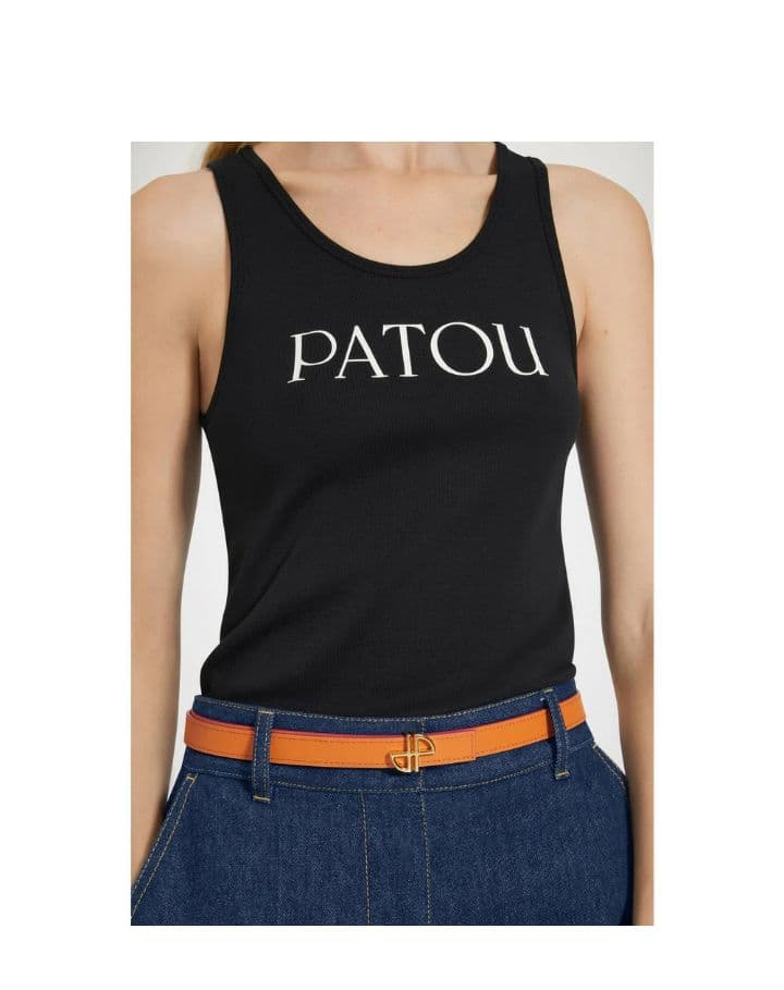 新品 PATOU 黒 タンクトップ Sサイズ