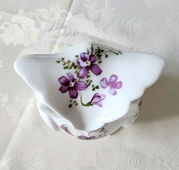 希少 ② 大 ハマースレイ バイオレット フクロウティーキャディー アンティーク