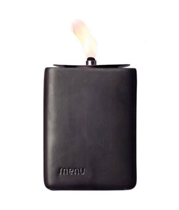 MENU テラコッタ オイルランプ 16cm (ブラック)