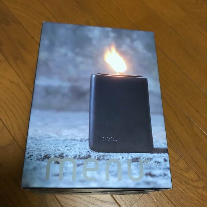 MENU テラコッタ オイルランプ 16cm (ブラック)