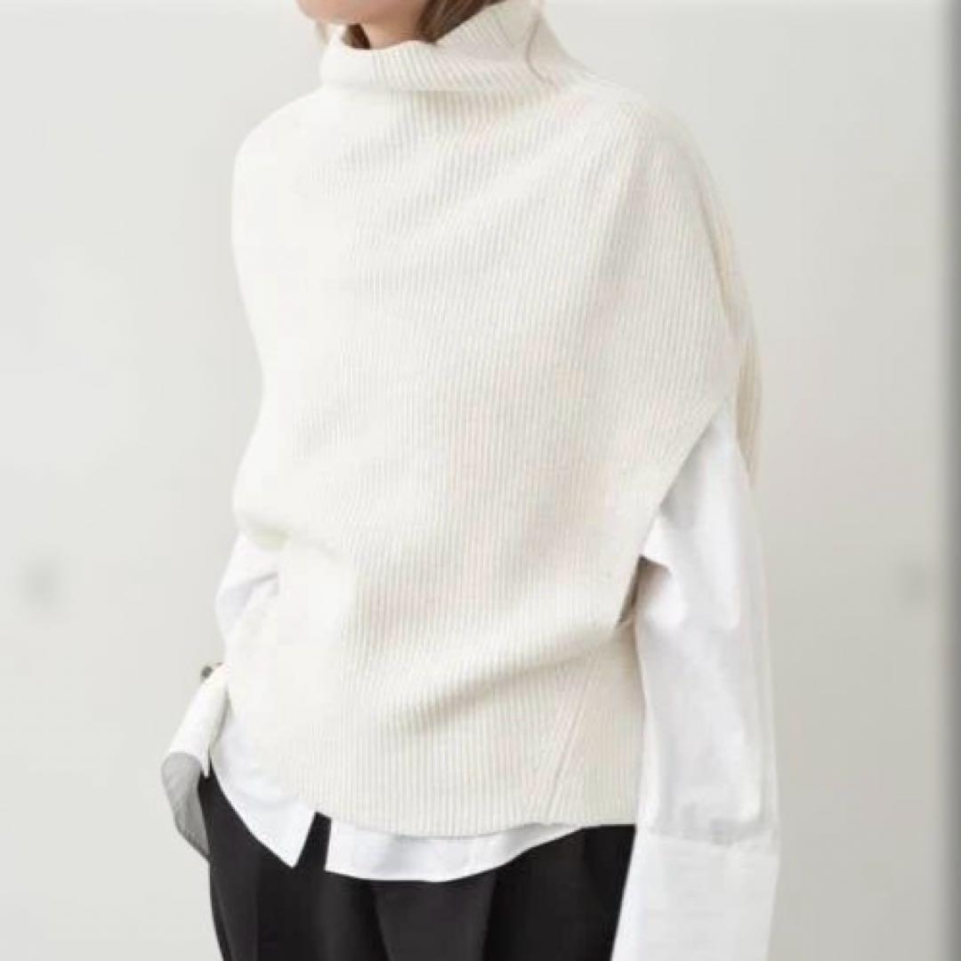 【Deuxieme Classe】 LEWES アゼ PONCHO ホワイト