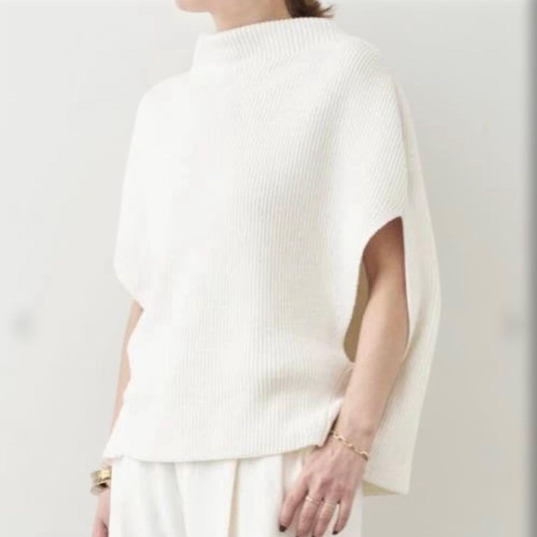 【Deuxieme Classe】 LEWES アゼ PONCHO ホワイト
