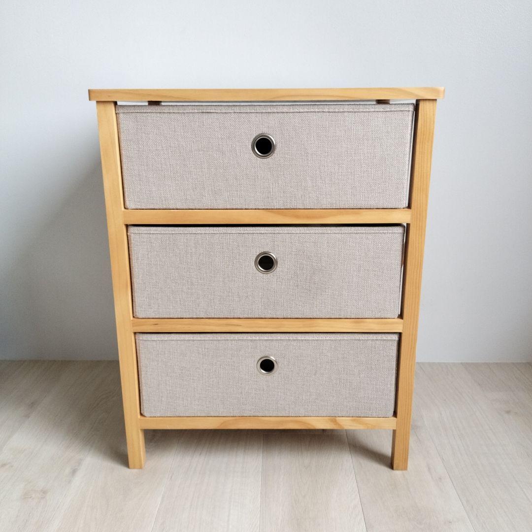 ナチュラル チェスト 3段 2台セット