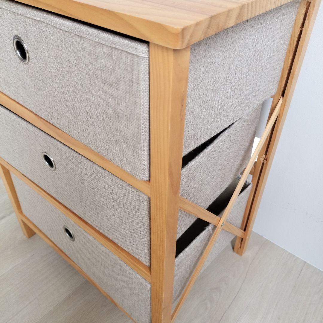 ナチュラル チェスト 3段 2台セット