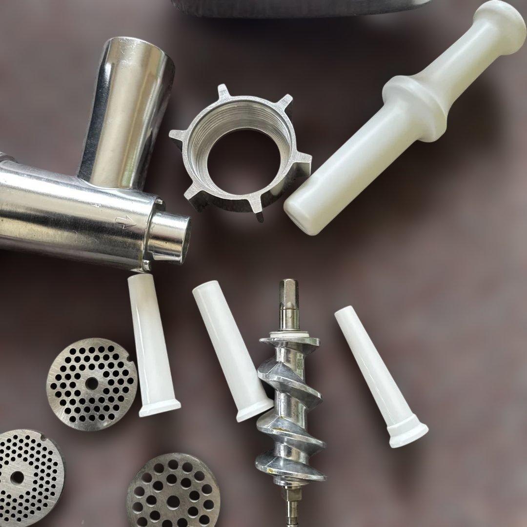 【新品同様ミキサー 】肉挽き機能付き ブラック シルバー