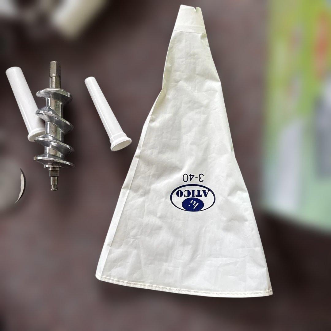 【新品同様ミキサー 】肉挽き機能付き ブラック シルバー