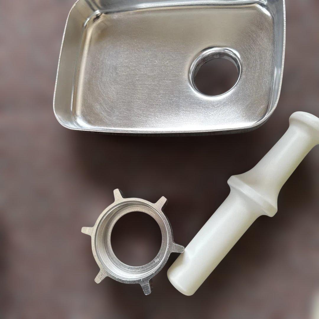 【新品同様ミキサー 】肉挽き機能付き ブラック シルバー