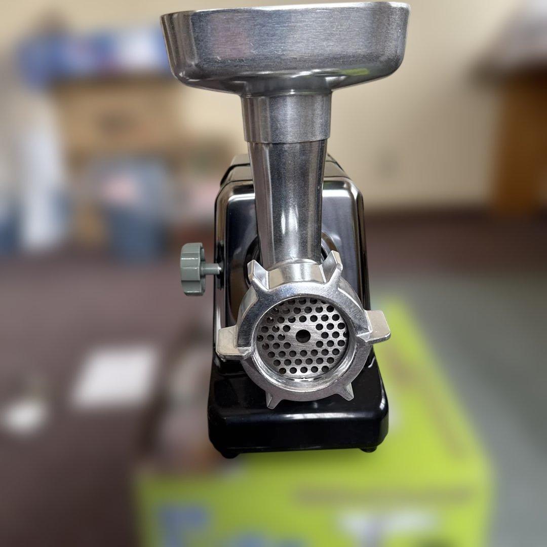 【新品同様ミキサー 】肉挽き機能付き ブラック シルバー