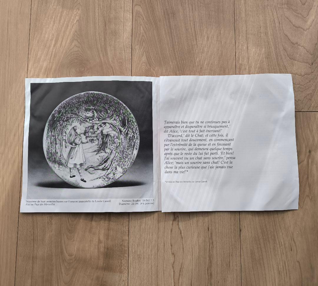 リモージュ 不思議の国のアリス チェシャ猫 プレート 飾り皿 陶器 絵皿