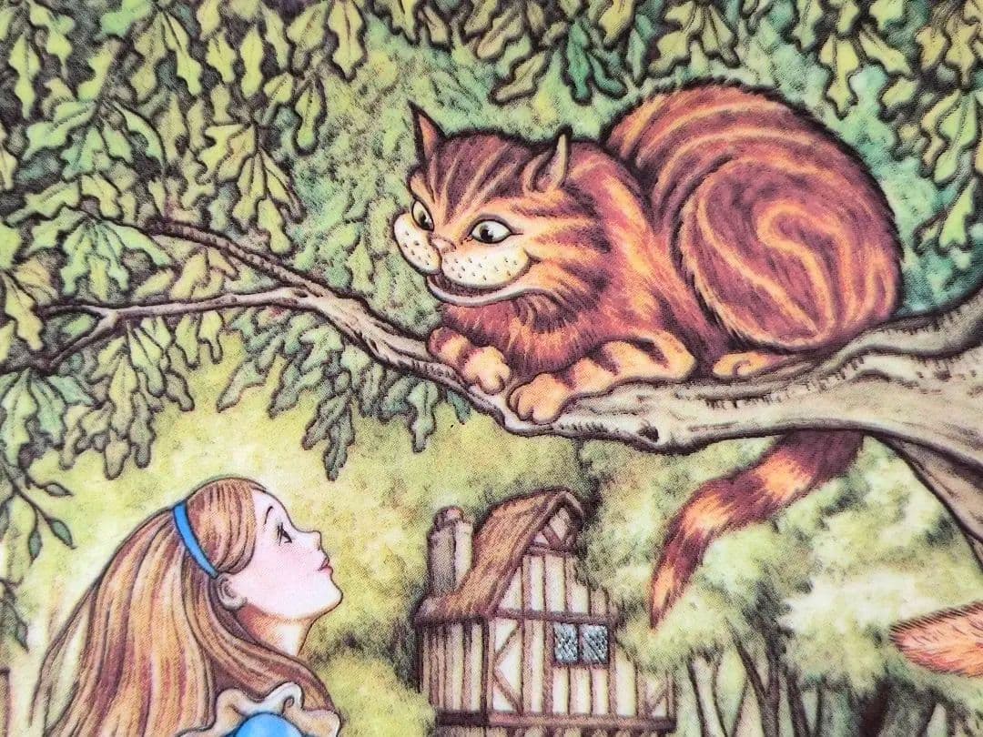 リモージュ 不思議の国のアリス チェシャ猫 プレート 飾り皿 陶器 絵皿