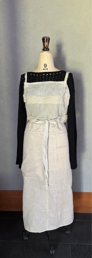 ヴィンテージエプロン　シルク