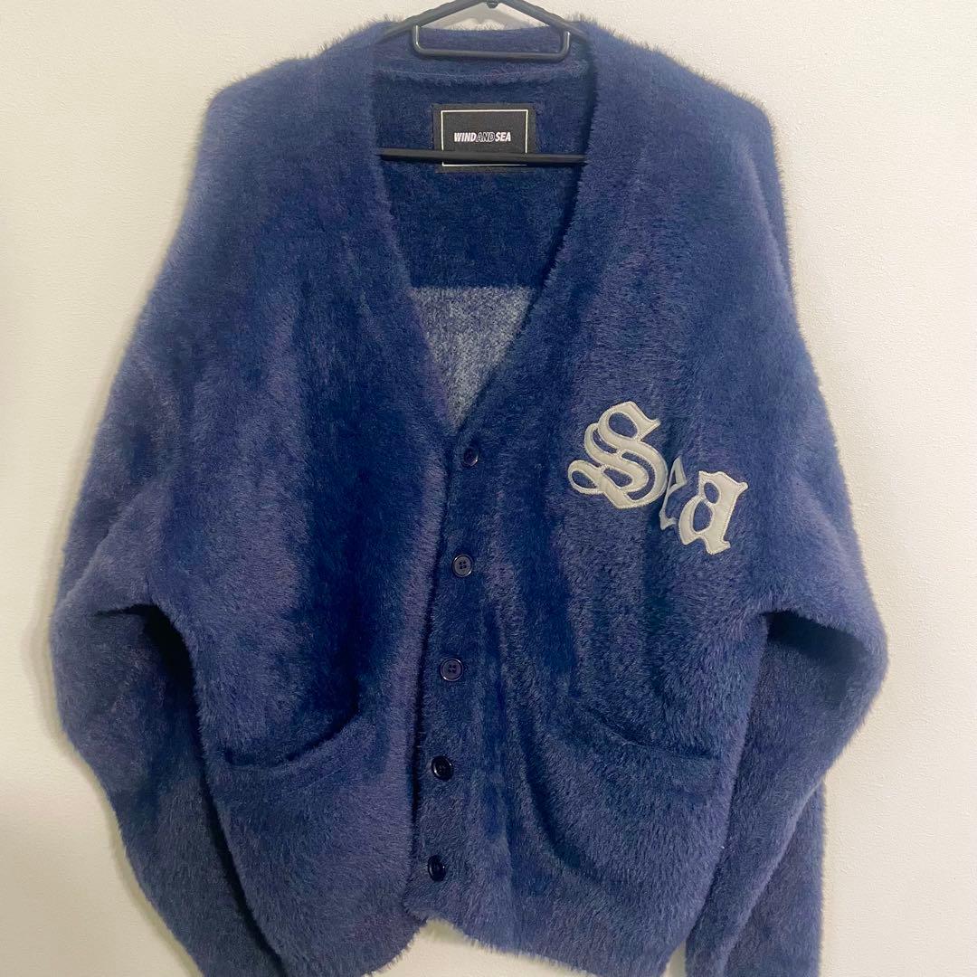 WIND AND SEA SHAGGY KNIT CARDIGAN 完売商品