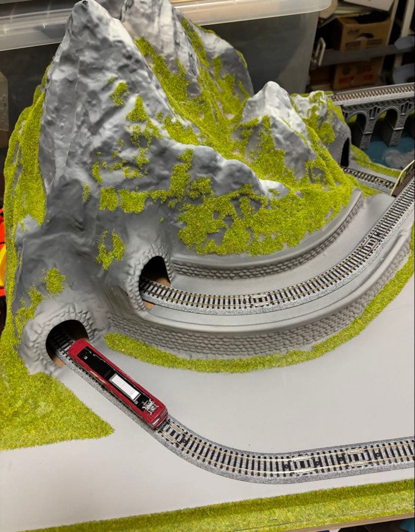 最終価格KATO Nゲージ　アルプスの氷河特急デスクトップレイアウト