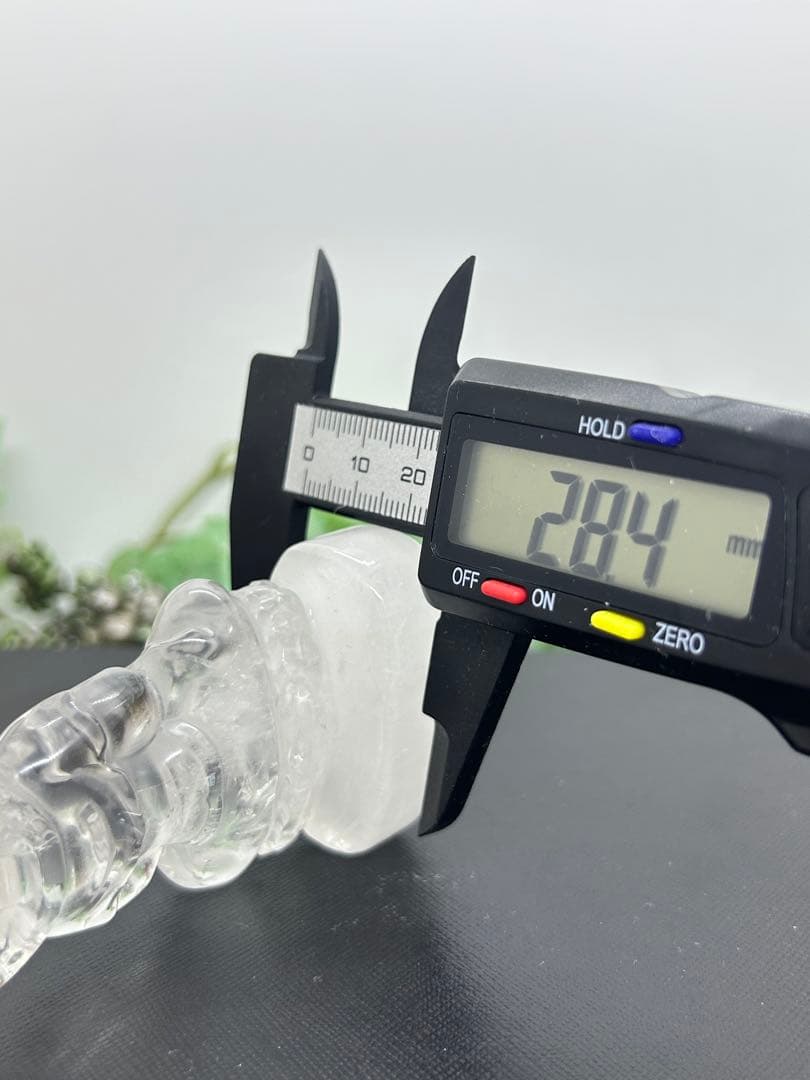 天然石水晶　観音菩薩様置物　No.2334