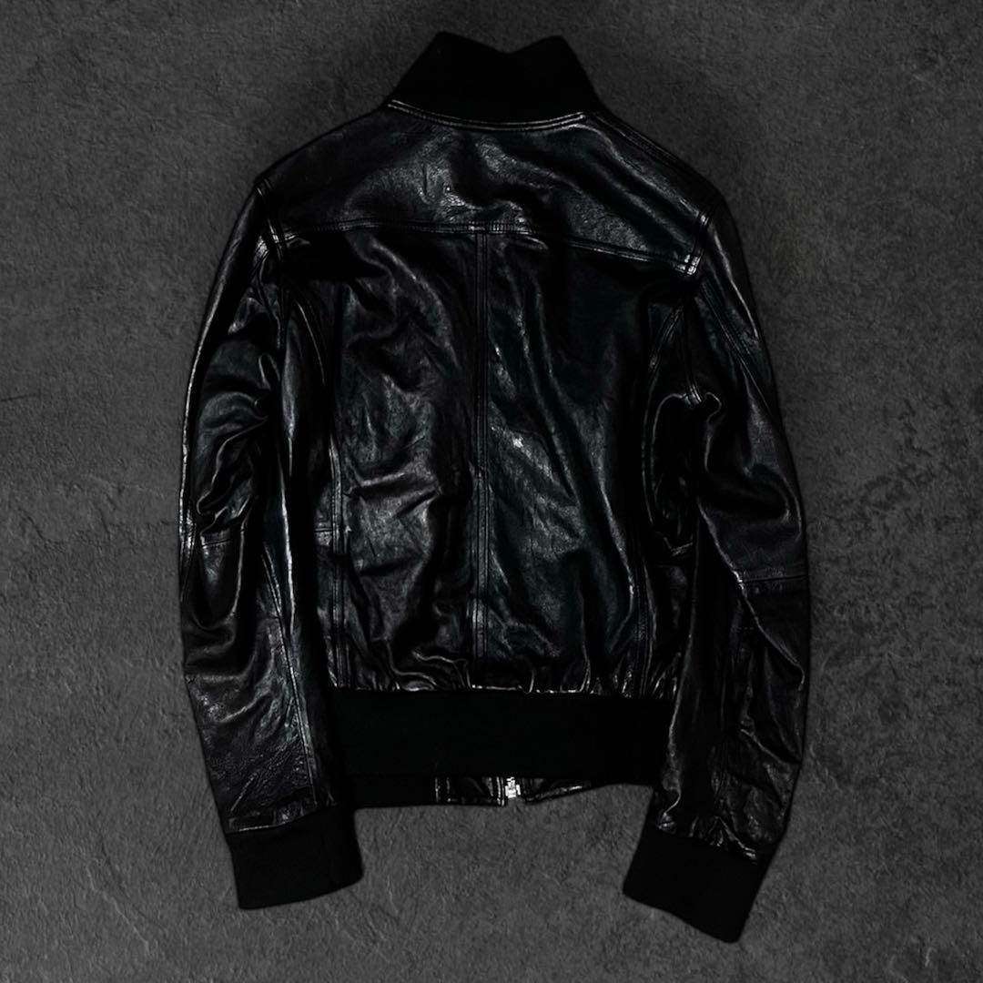 00s Archive Real Leather Jacketブラック Sサイズ