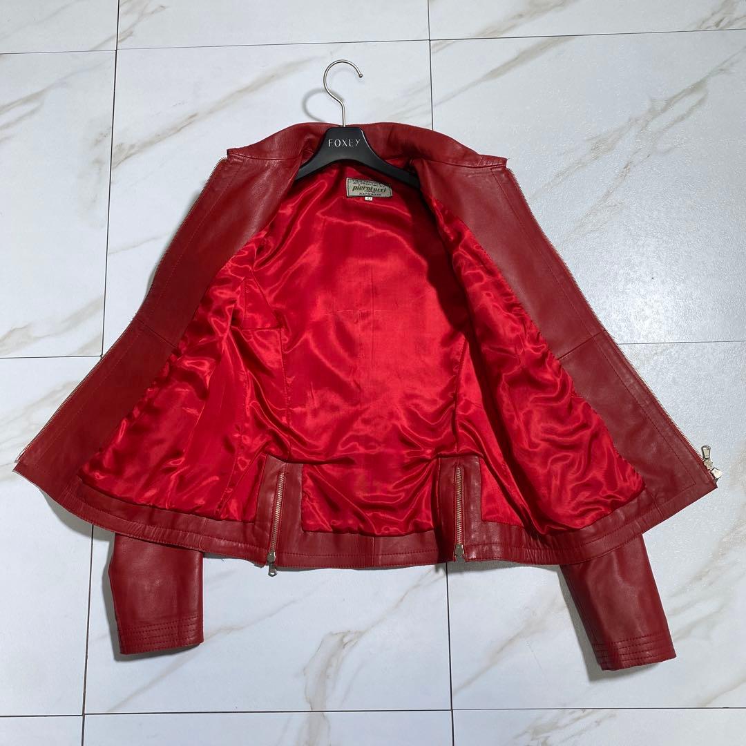 未使用級♡PIEROTUCCI 羊革レザージャケット イタリア製 定価10万円