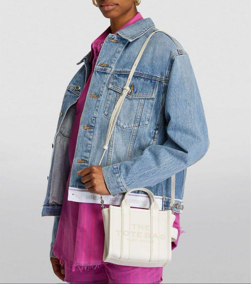 新品★マークジェイコブス ザ レザー クロスボディ ミニ トートバッグ ホワイト