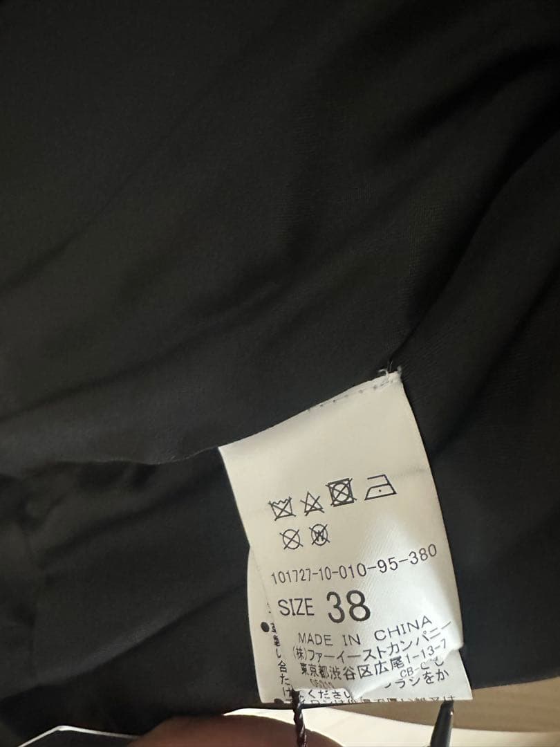 新品ANAYI ラムレザー ノーカラージャケット ブラック ブルゾン 38サイズ