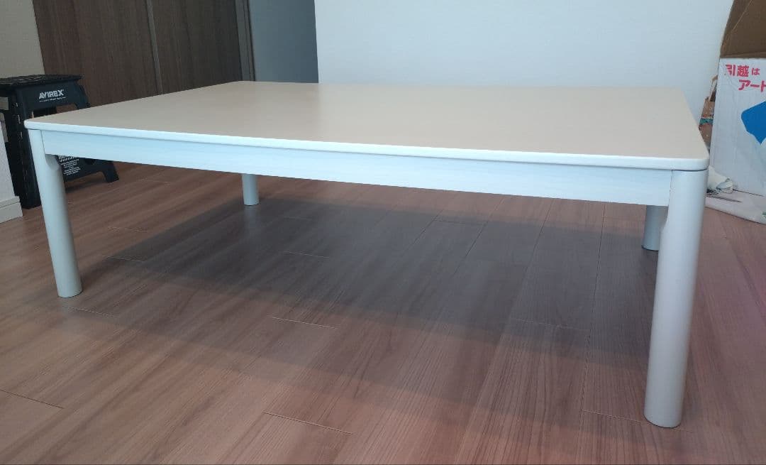 ニトリ　ホワイト　長方形　こたつ