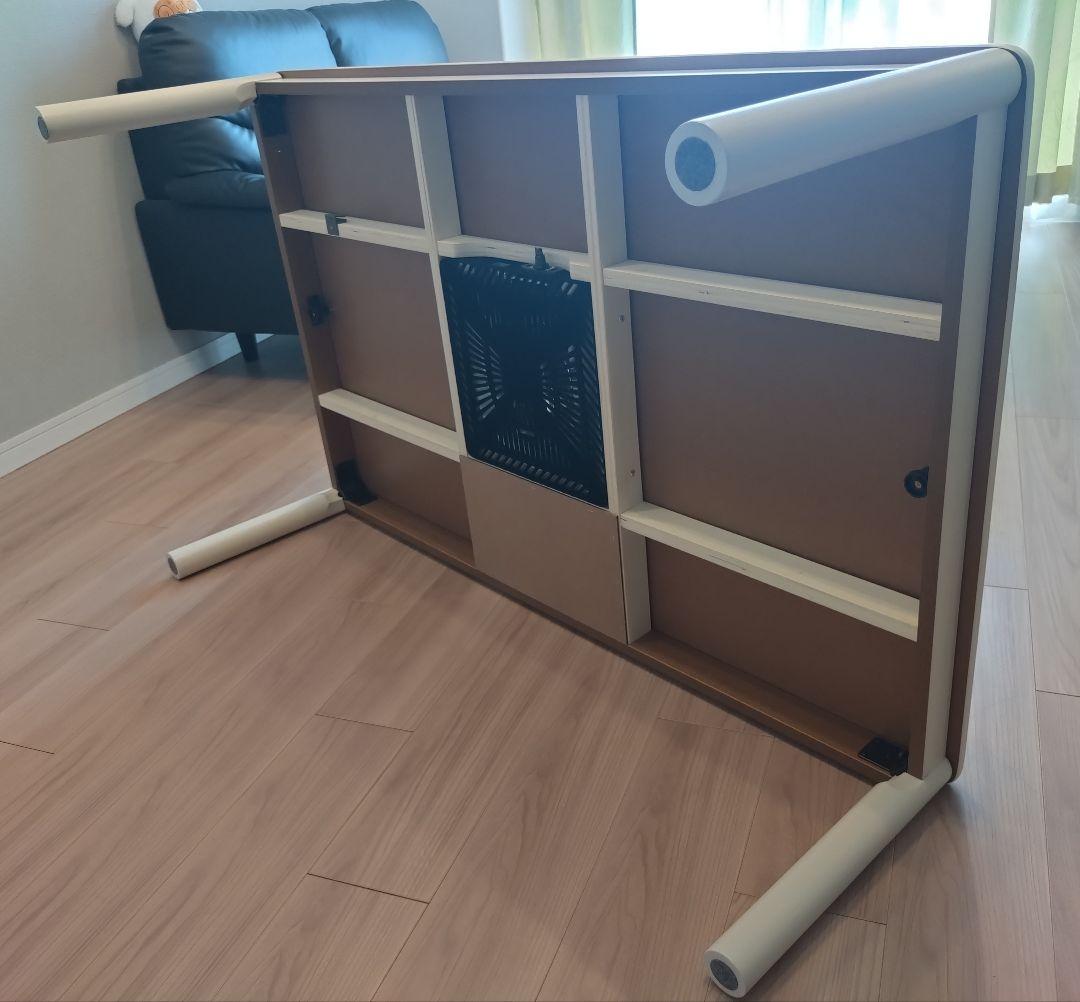 ニトリ　ホワイト　長方形　こたつ