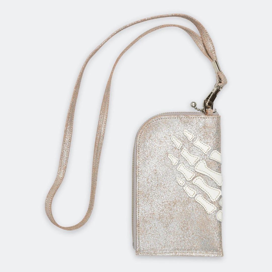 kapital レザー THUMBS UP BONE ネックBAG シルバー