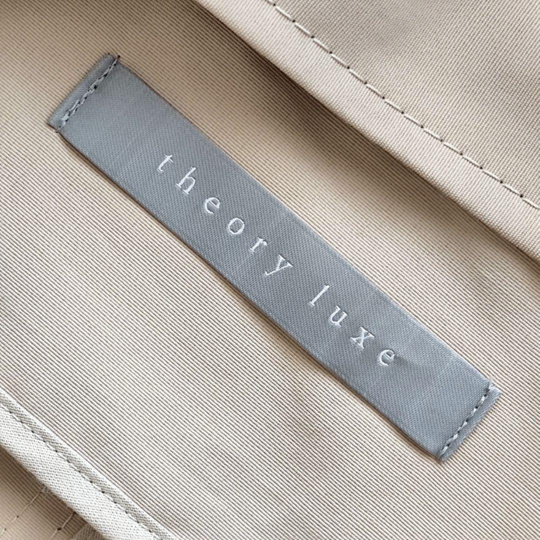 2023年 Theory luxe ロング フード モッズ コート ベージュ