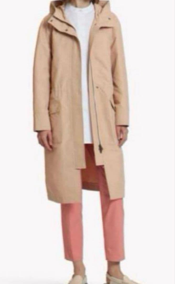 2023年 Theory luxe ロング フード モッズ コート ベージュ