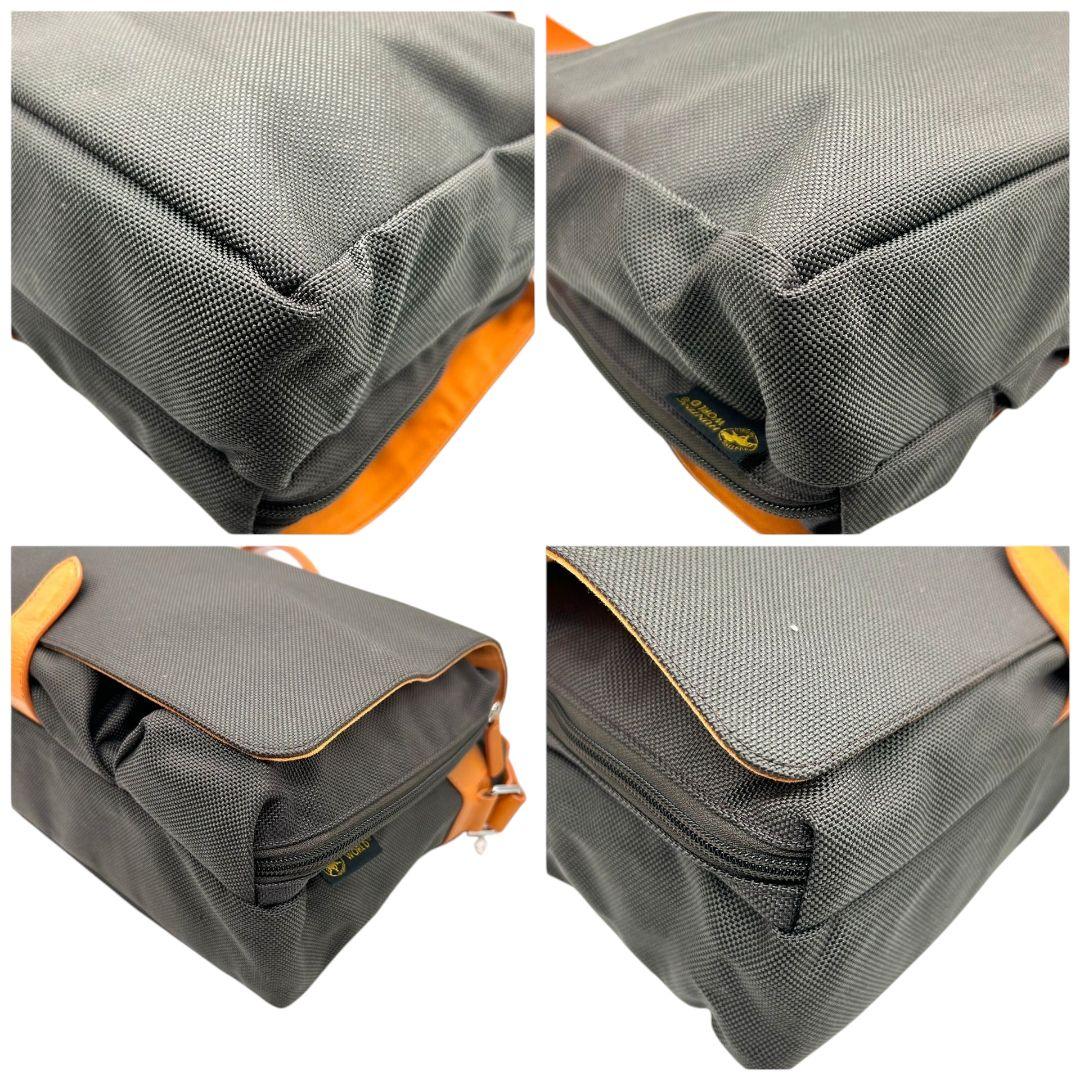 ハンティングワールド　ショルダーバッグ　キャンバス　メッセンジャーバッグ　s7