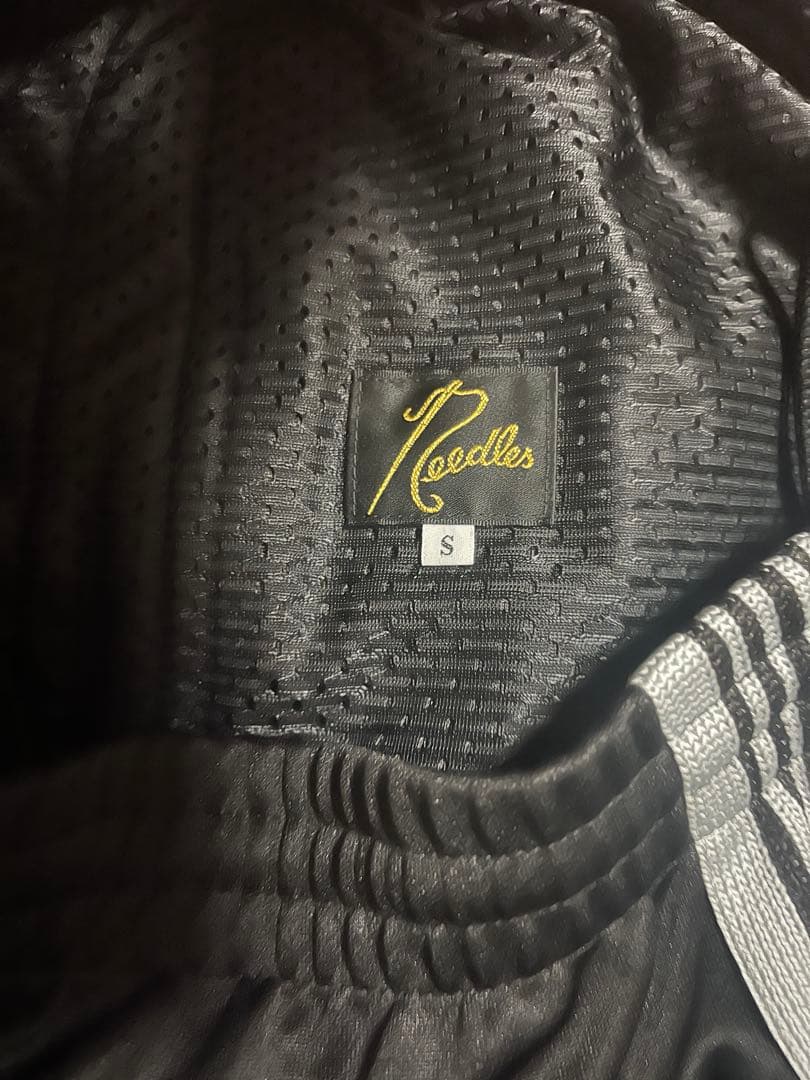 Needles ニードルス トラックパンツ ブラック ホワイト S