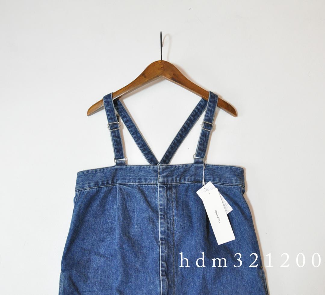 新品 JOHNBULL ジョンブル デニムタックベアサロペット