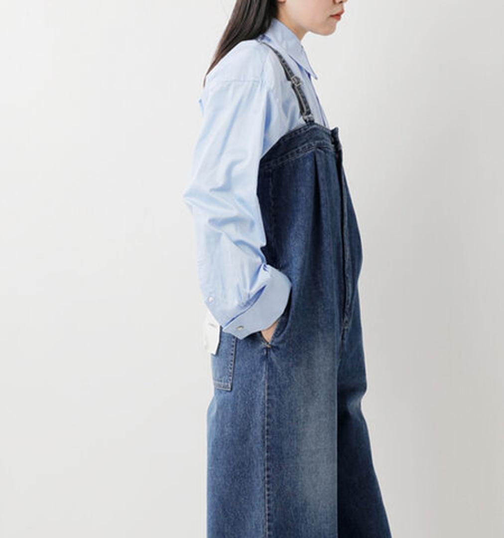 新品 JOHNBULL ジョンブル デニムタックベアサロペット