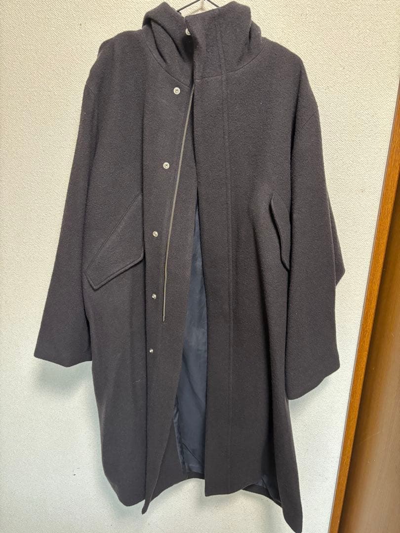 URU(ウル)/HOODED COAT/Charcoal