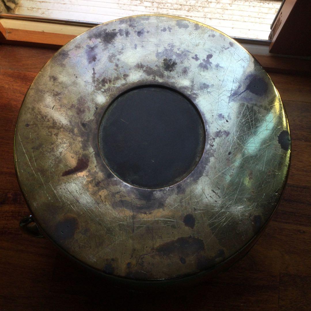 真鍮製火鉢、骨董品