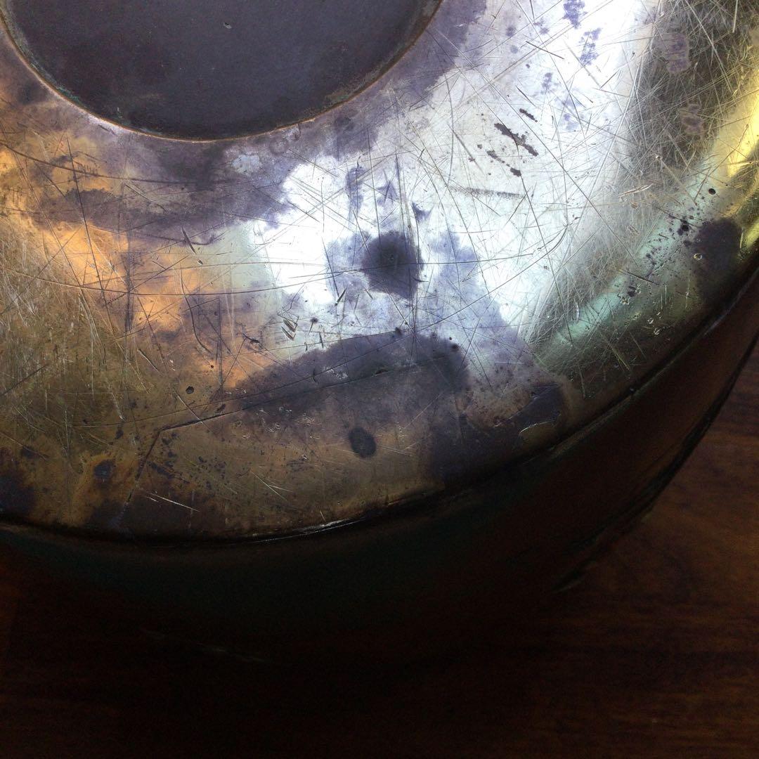 真鍮製火鉢、骨董品