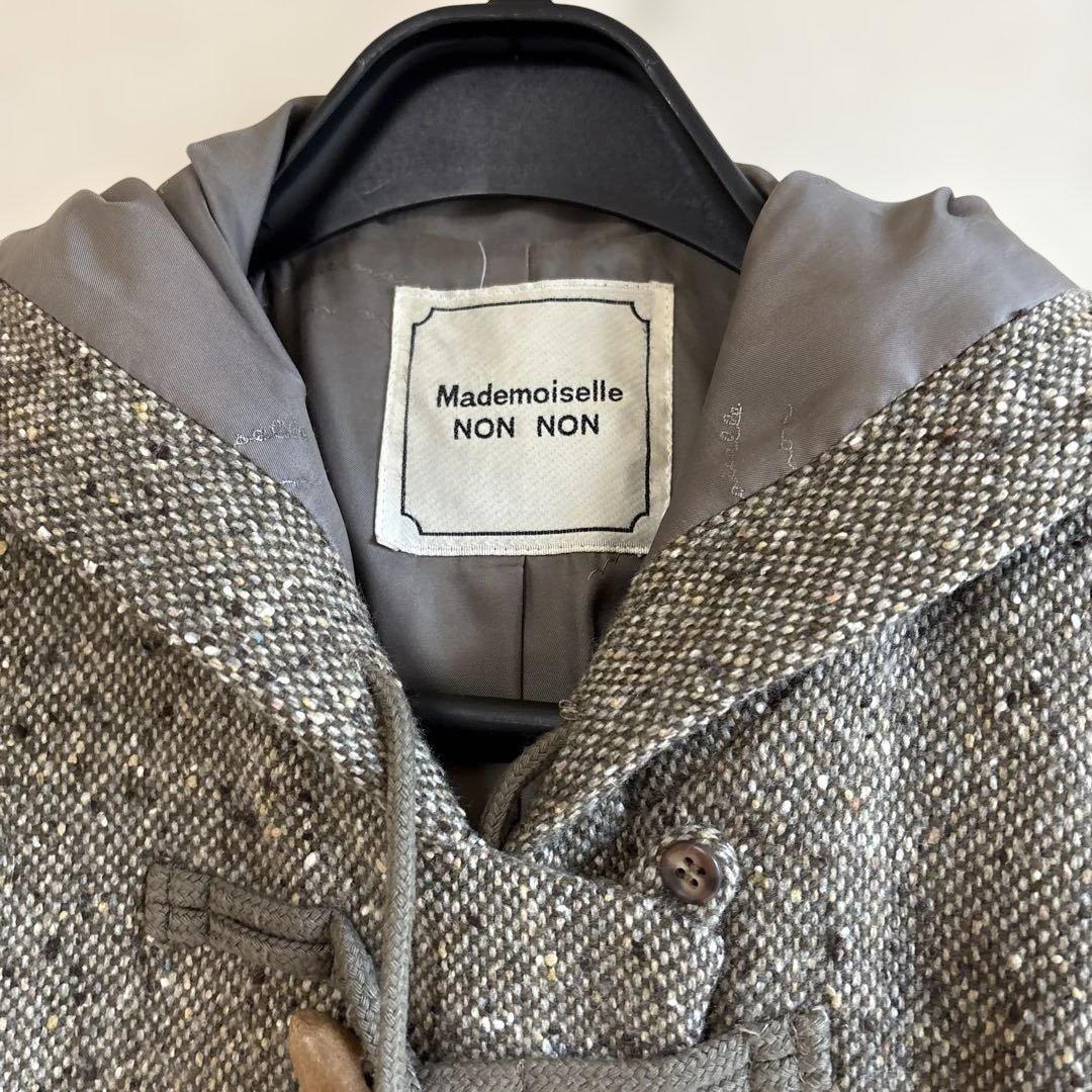 Mademoiselle NON NON ツイードコートカシミヤレトロ感あり