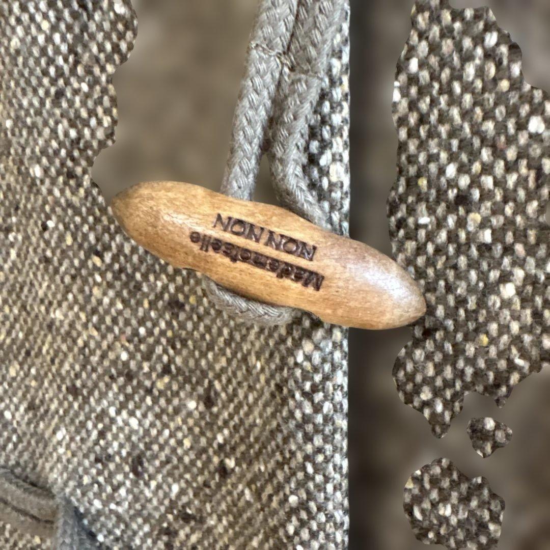 Mademoiselle NON NON ツイードコートカシミヤレトロ感あり