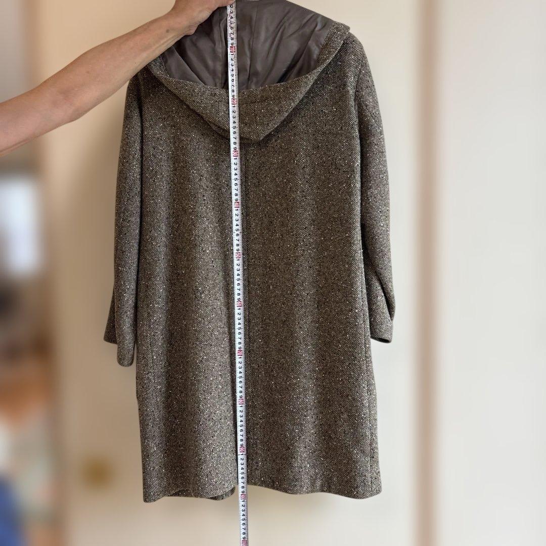 Mademoiselle NON NON ツイードコートカシミヤレトロ感あり