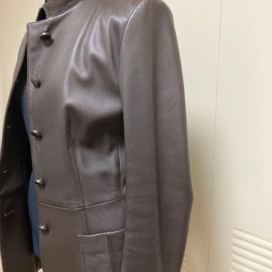 BALLYバリー レザージャケット ダークブラウン