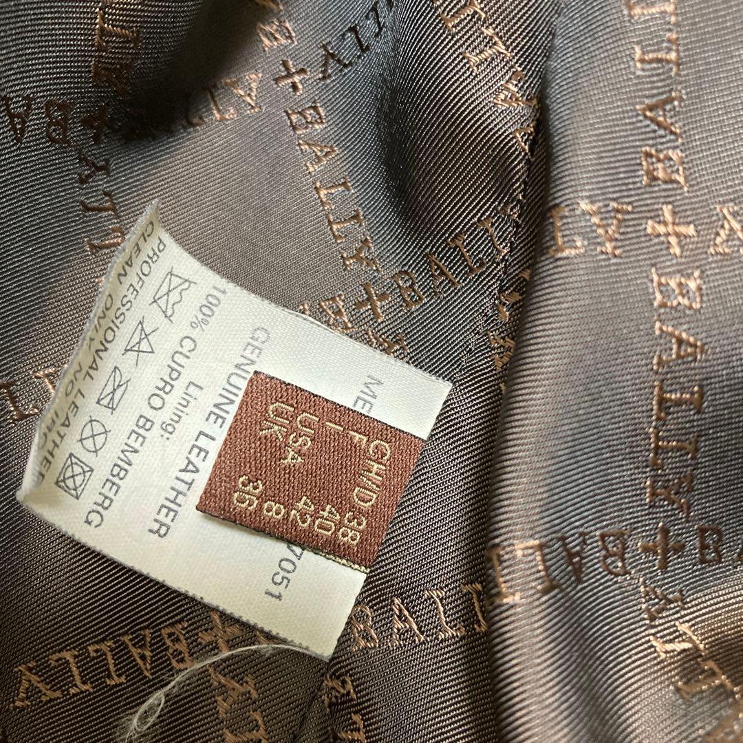 BALLYバリー レザージャケット ダークブラウン