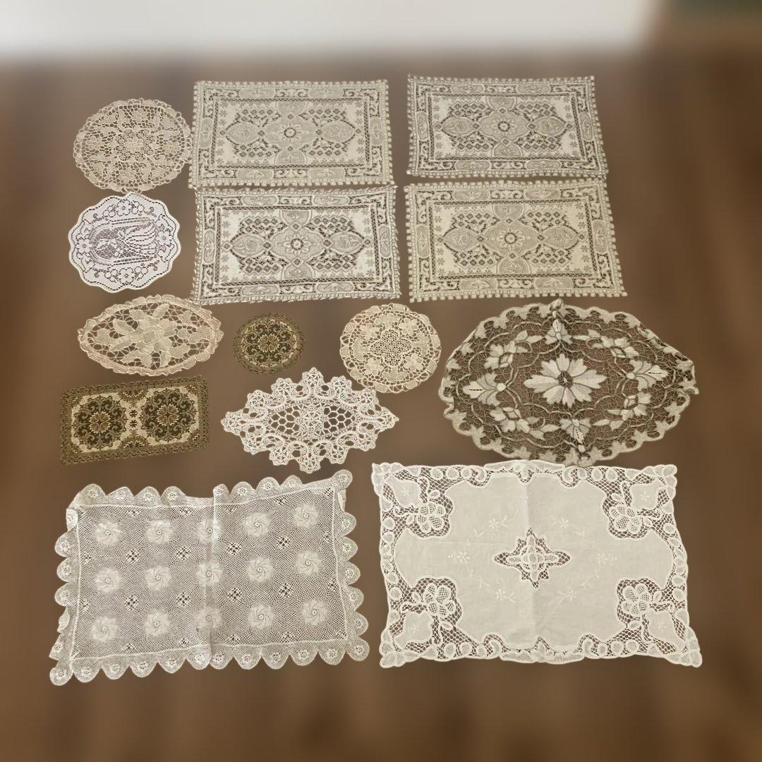 汕頭　スワトウ他まとめ売り　テーブルセンタークロス