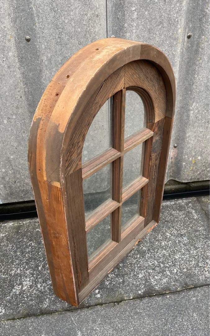 アンティーク/フランス/古材/窓枠/窓/アーチ窓/店舗什器/①