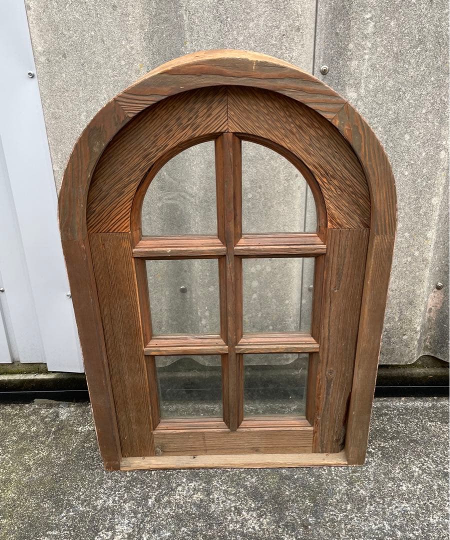 アンティーク/フランス/古材/窓枠/窓/アーチ窓/店舗什器/①