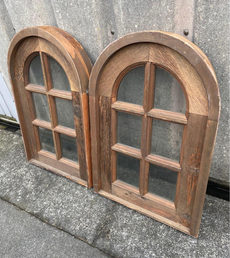 アンティーク/フランス/古材/窓枠/窓/アーチ窓/店舗什器/①