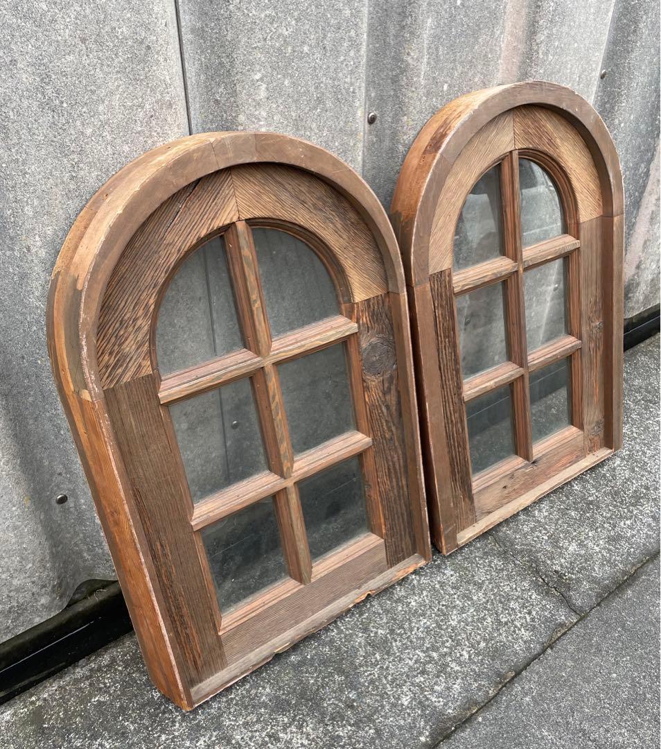 アンティーク/フランス/古材/窓枠/窓/アーチ窓/店舗什器/①